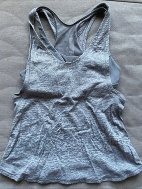 lululemon athletica gray patterned racerback tank